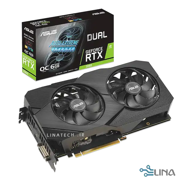 کارت گرافیک Nvidia GeForce RTX 2060 Dual برند ایسوس با حافظه 6 گیگابایت - تصویر 2